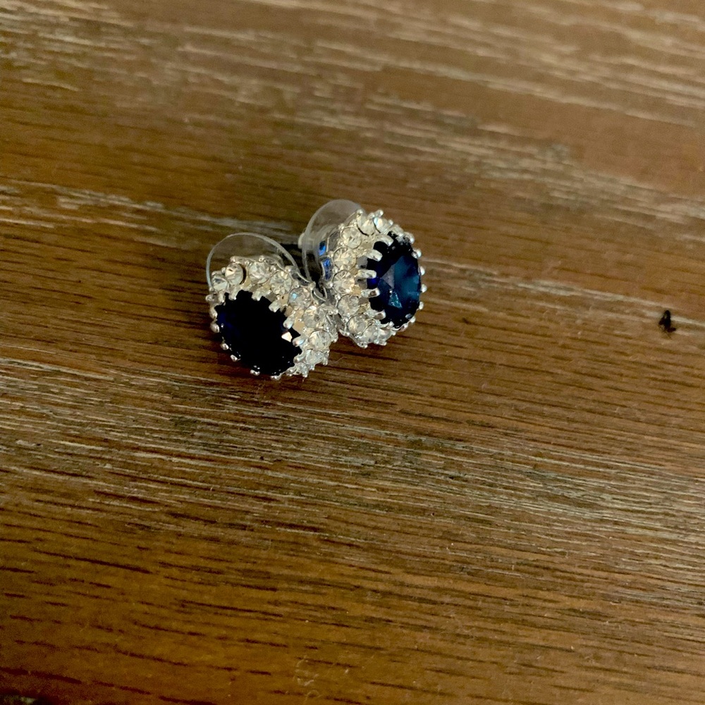 Blue sapphire earrings